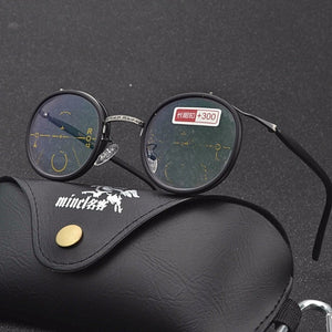 S22105 Europe and the United States retro metal reading glasses frames men and women progressive multi-focus reading glasses NX