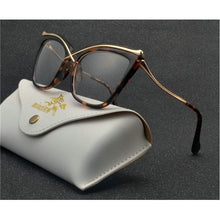 Load image into Gallery viewer, Fashion oversized frame sun photochromic women reading glasses man retro Discoloration reading glasses with box NX