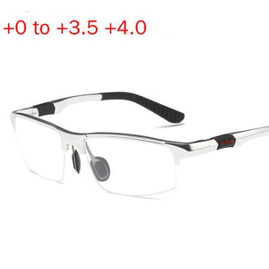 Aluminum Magnesium Multifocal Lens Reading Glasses Men Presbyopia Hyperopia Bifocal Glasses Weomen Sun Photochromic Sunglasse NX