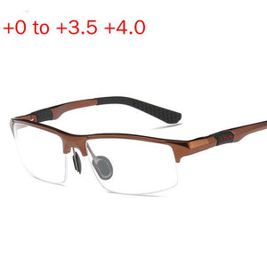 Aluminum Magnesium Multifocal Lens Reading Glasses Men Presbyopia Hyperopia Bifocal Glasses Weomen Sun Photochromic Sunglasse NX