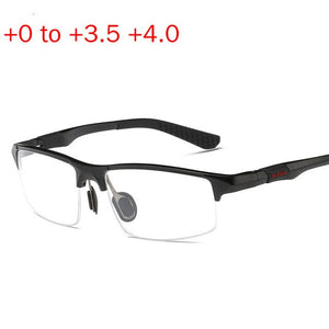 Aluminum Magnesium Multifocal Lens Reading Glasses Men Presbyopia Hyperopia Bifocal Glasses Weomen Sun Photochromic Sunglasse NX