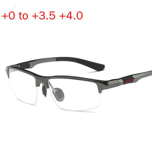 Aluminum Magnesium Multifocal Lens Reading Glasses Men Presbyopia Hyperopia Bifocal Glasses Weomen Sun Photochromic Sunglasse NX