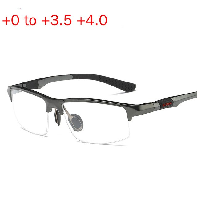 Aluminum Magnesium Multifocal Lens Reading Glasses Men Presbyopia Hyperopia Bifocal Glasses Weomen Sun Photochromic Sunglasse NX